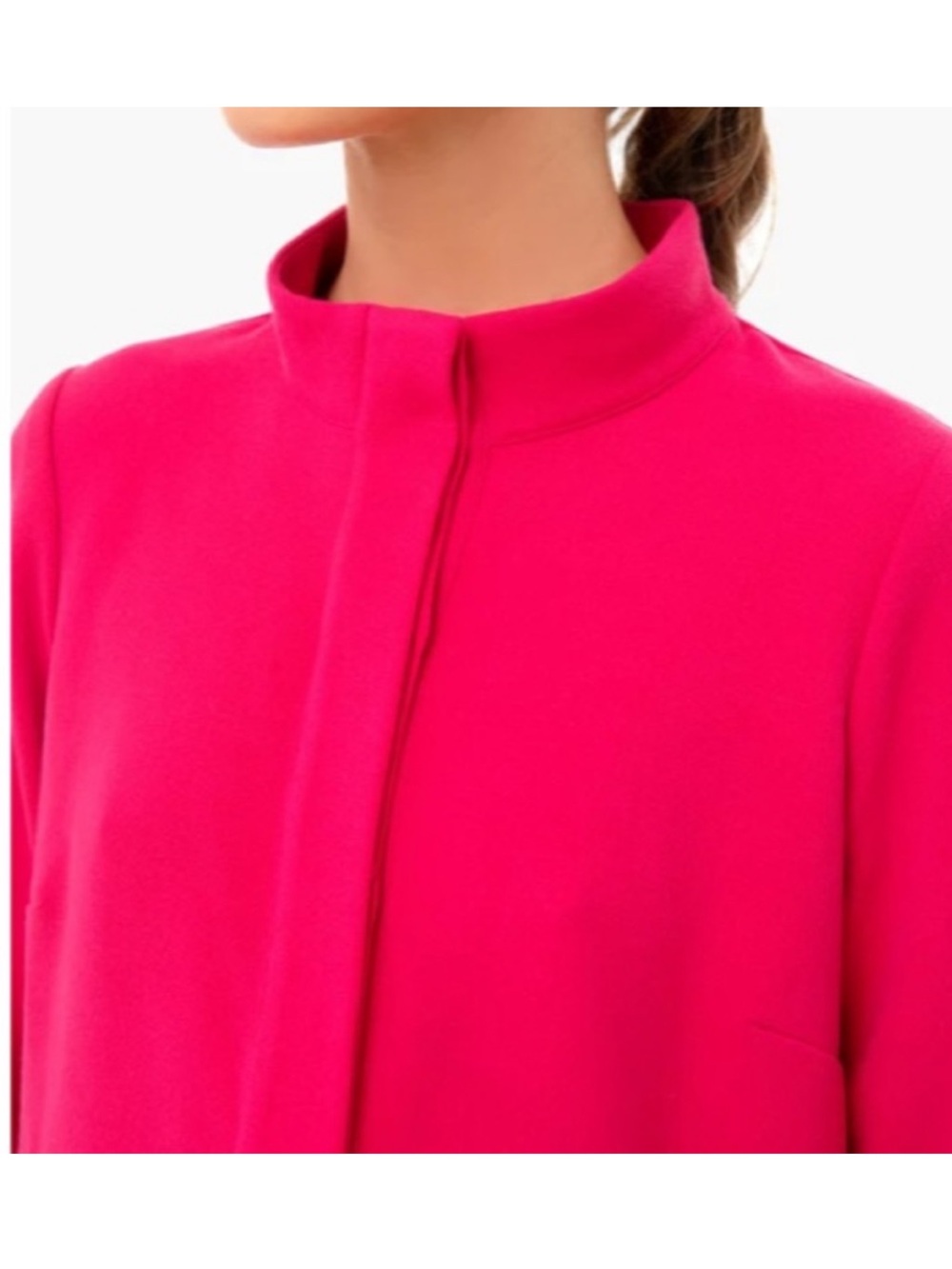 Tuckernuck Fuchsia Stretch Crepe Avery Shift Dress Size Large - Picture 9 of 14